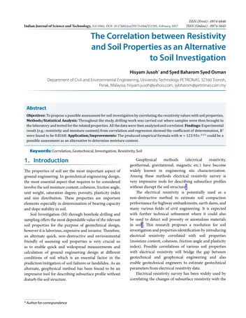 Más sobre La Relación entre los Parámetros de Resistencia al Corte del Suelo y la Geotecnia
