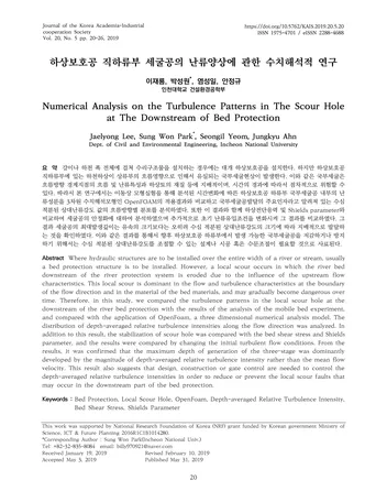Más sobre Análisis Numérico de los Patrones de Turbulencia en el Hoyo de Erosión.